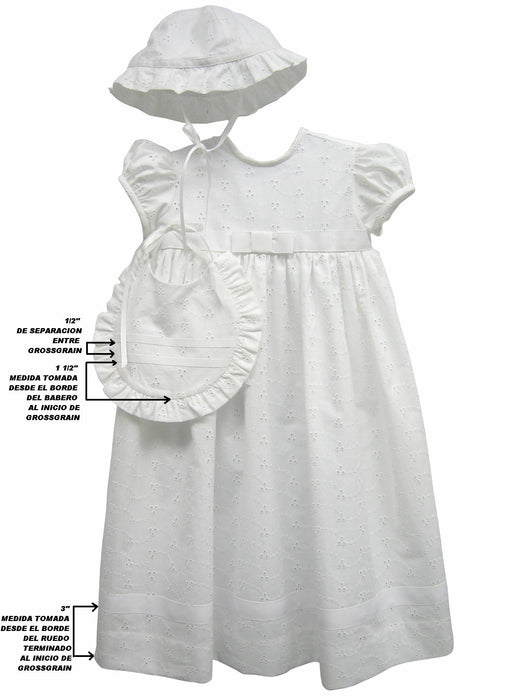 White Eyelet, Gown 4pc Set