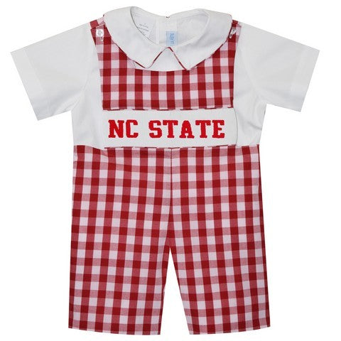 North Carolina Smocked Jon Jon and Shirt Short Sleeve