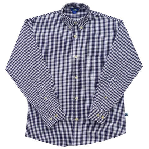 Navy Check, Shirt (ls)