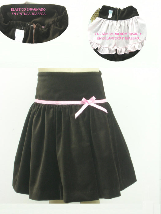 Bt Brown Velveteen, Skirt