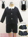 Navy Velveteen 3pc Eton Suit