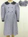 Navy & White Ck, Double Breast ed dress (ls)