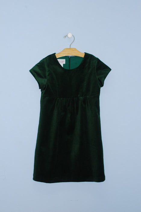 Fjs Forest Green Velvet Dress