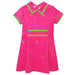 Bt Horse Embroidered Hot Pink Corduroy Dress