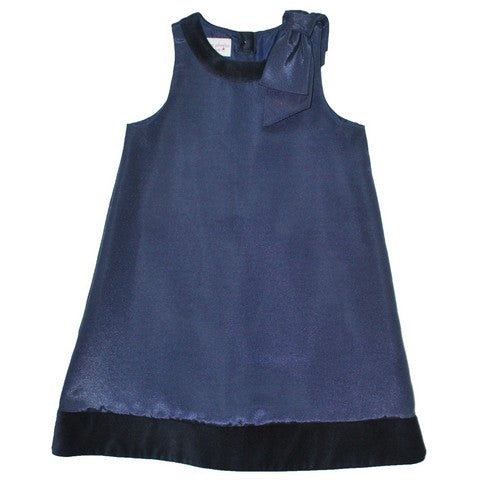 Fjs Navy Bengaline A Line Dress