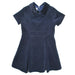 Simi Navy Corduroy Dress With Navy Trim