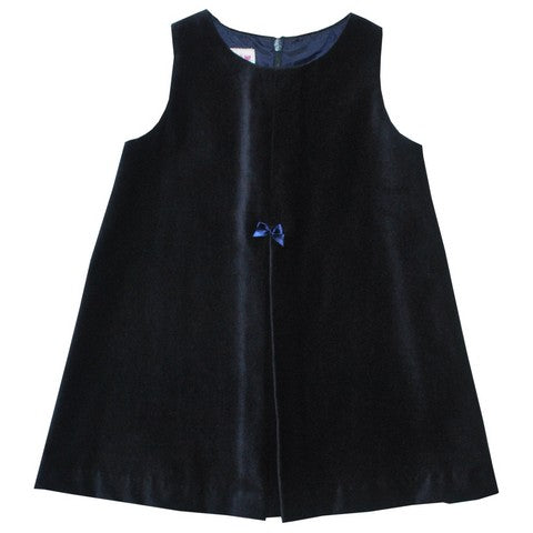 Simi Navy Velveteen Pleated Jumper