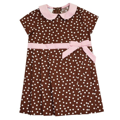 Fjs Brown Dot Dress