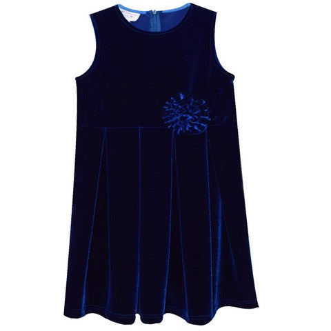 Fjs Royal Stretch Velvet Sleeveless Dress