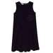 Fjs Black Stretch Velvet Sleeveless Dress