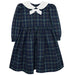 Fj Navy and Green and Red Plaid Sailor Dress LS