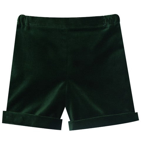 Simi Lush Velveteen Green Pull On Short