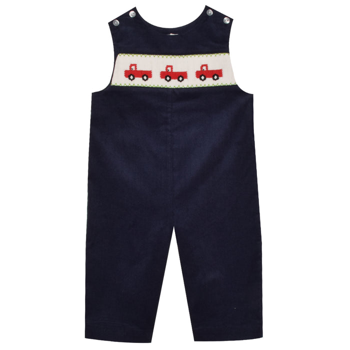 Pick Up Smocked Navy Corduroy Boys Longall