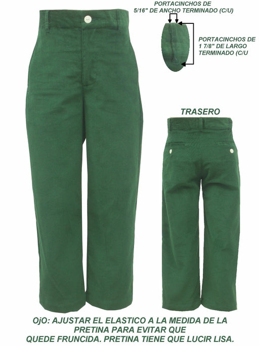 Green Cord, Structured Pants