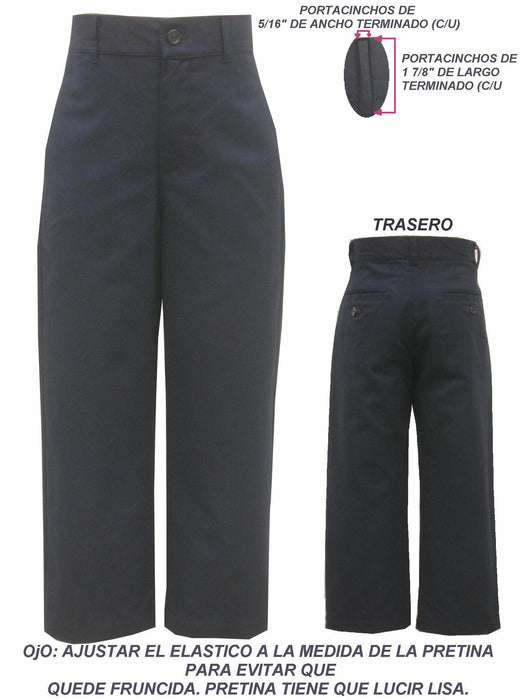 Navy Twill, Structured Pants