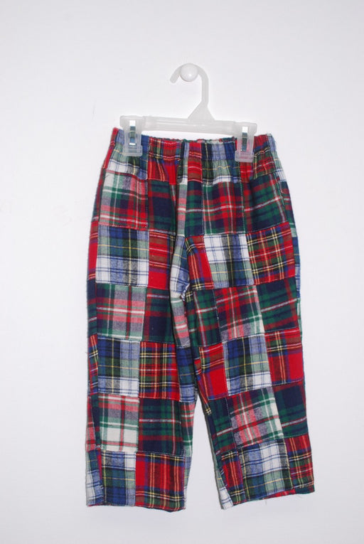 Red Patchwork Pull On Pant