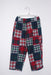 Green Patchwork Pull On Pant