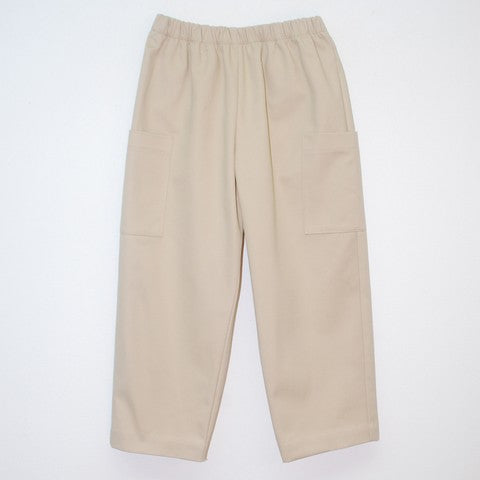 Khaki Twill Pull On Cargo Pant