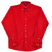 Red Cord Button Down Shirt