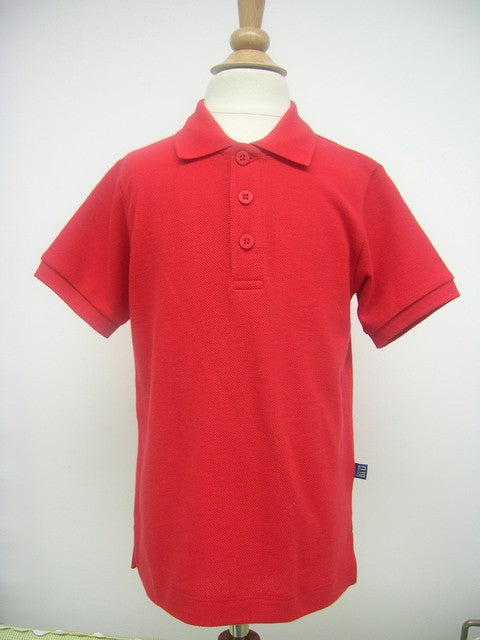 Red Short Sleeve Polo Box Shirt