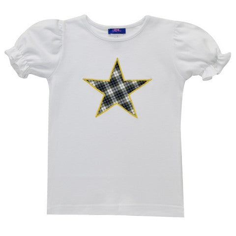 Star Applique Girls Tee Shirt