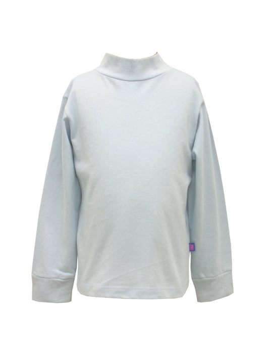 Blue, Mock Neck (ls)