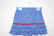 Blue Royal with Dots Rufle Skirt