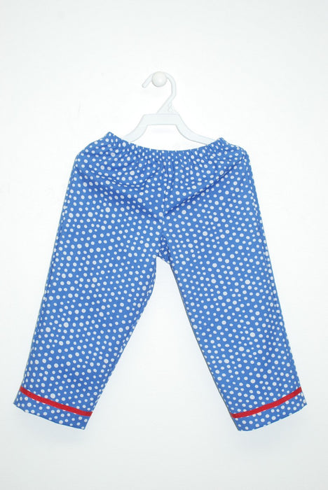 Royal Polka Dot Girls Pants