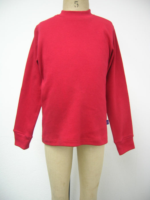 Red Mock Neck