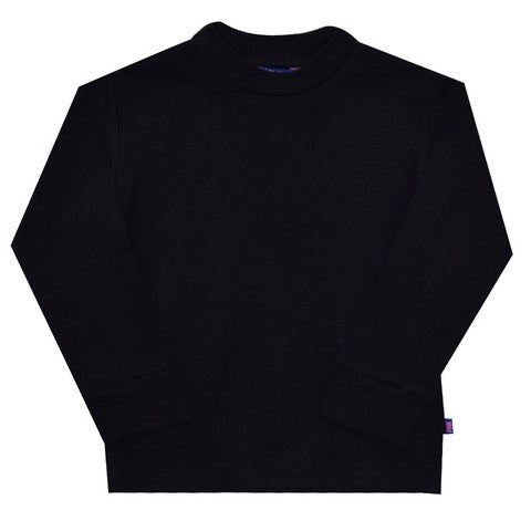 Black Mock Neck