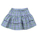 Blue and Green Plaid Girls Skirt