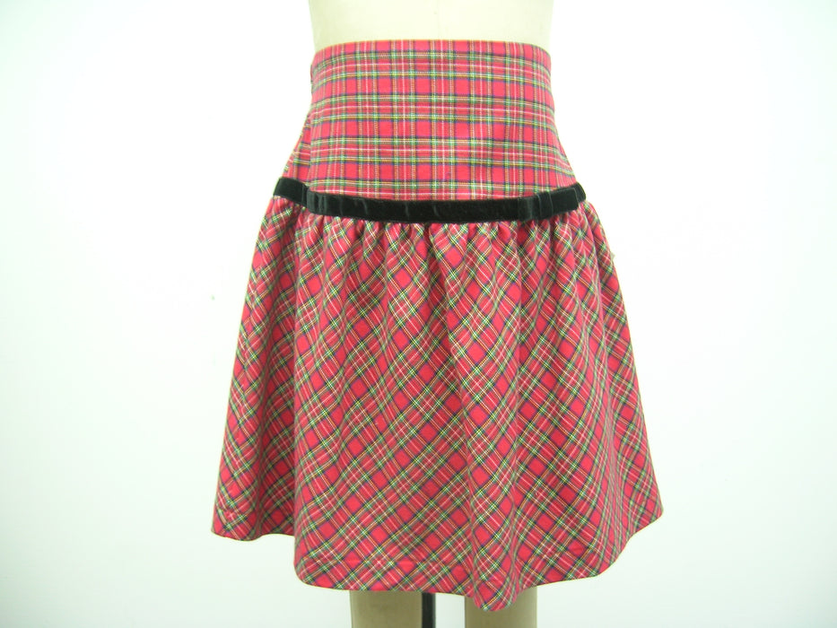 Red Stewart Plaid, Skirt