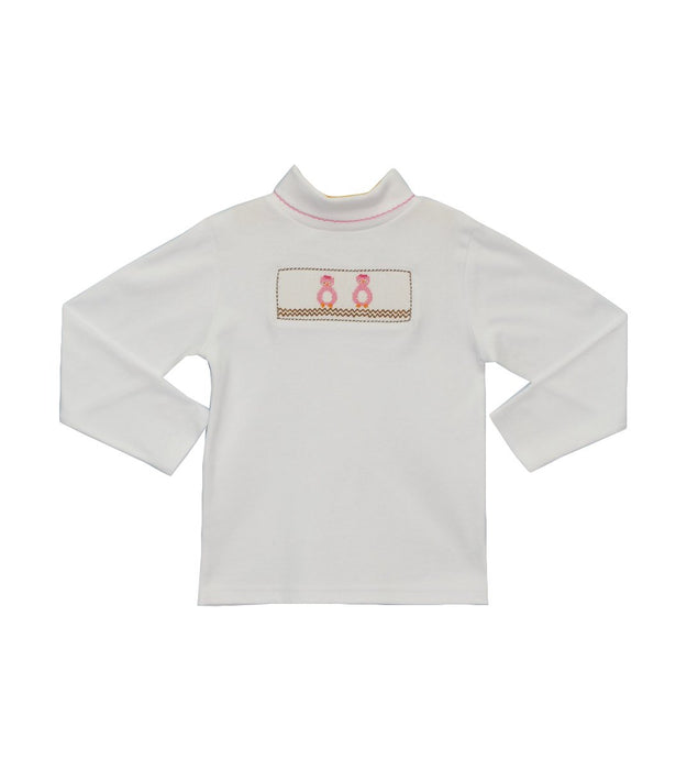 Smocked Owl Girls Turtle Neck