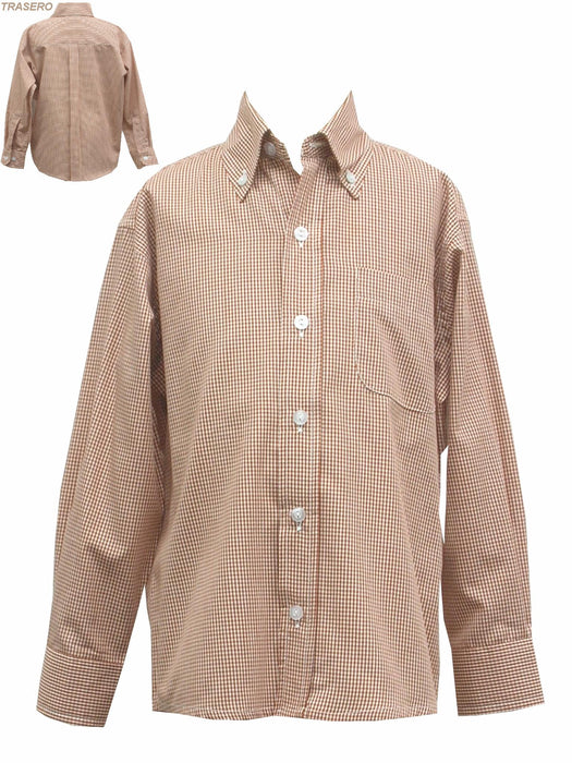 Burnt Orange Ck, Button Down S shirt (ls)