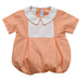 Orange Gingham Short Sleeve Boys Bubble