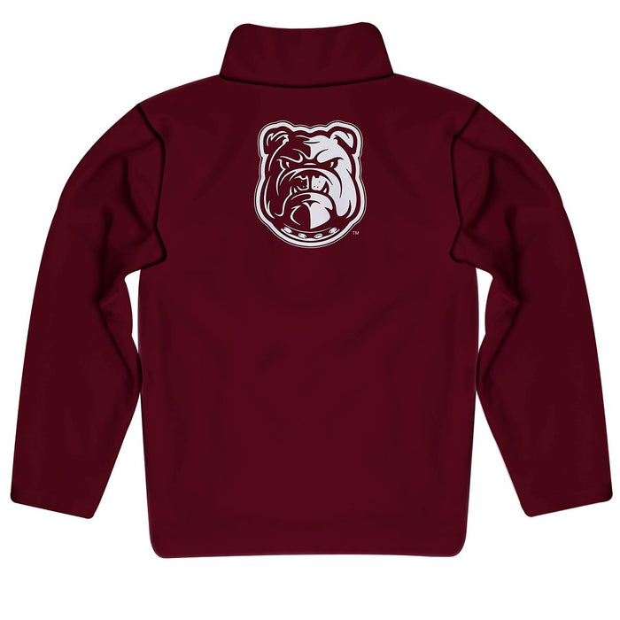 Alabama A&M Bulldogs Vive La Fete Game Day Solid Maroon Quarter Zip Pullover Sleeves