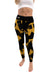 Alabama State Hornets Vive La Fete Paint Brush Logo on Waist Women Gold Yoga Leggings