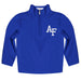 US Airforce Falcons Vive La Fete Game Day Solid Blue Quarter Zip Pullover Sleeves