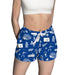 US Airforce Falcons Repeat Print Hand Sketched Vive La Fete Impressions Artwork Womens Blue Lounge Shorts