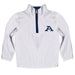 Akron Zips Hand Sketched Vive La Fete Impressions Artwork  White Quarter Zip Pullover V1