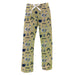 Akron Zips Repeat Print Hand Sketched Vive La Fete Impressions Artwork Womens  Gold  Lounge Pants