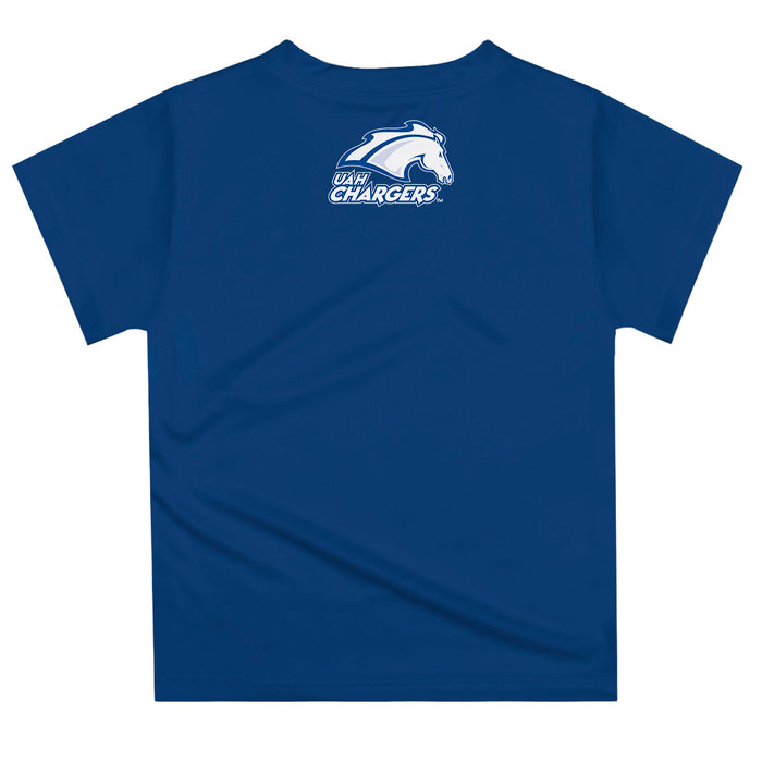 Alabama at Huntsville Chargers Vive La Fete Excavator Boys Game Day Blue Short Sleeve Tee - Vive La Fête - Online Apparel Store