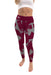 UA Little Rock Trojans UALR Vive La Fete Paint Brush Logo on Waist Women Maroon Yoga Leggings