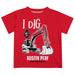 Austin Peay State University Governors Vive La Fete Excavator Boys Game Day Red Short Sleeve Tee