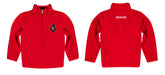 Austin Peay State University Governors  Vive La Fete Logo and Mascot Name Womens Red Quarter Zip Pullover - Vive La Fête - Online Apparel Store