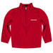 Arkansas Razorbacks Vive La Fete Game Day Solid Cardinal Quarter Zip Pullover Sleeves