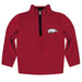 Arkansas Razorbacks Hand Sketched Vive La Fete Impressions Artwork  Cardinal Quarter Zip Pullover V1