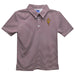 Arizona State Embroidered Maroon Stripes Short Sleeve Polo Box Shirt