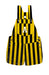 Appalachian State Mountaineers Vive La Fete Gold Black Stripes Logo Womens Overall Short Team Bibs