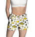 Appalachian State Mountaineers Repeat Print Hand Sketched Vive La Fete Impressions Artwork Womens White Lounge Shorts